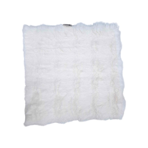 Μαξιλάρι καρέκλας γούνινο - 40x40cm - 571537 - White