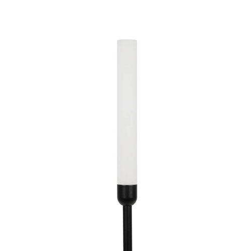 GLOBOSTAR® REED GLB-103-0007 Φωτιστικό Κολωνάκι Κήπου με Καρφωτή Βάση LED 2W 180lm 360° DC 24V Αδιάβροχο IP65 Θερμό Λευκό 2700K - Sanan SMD Chip - Μαύρο Ματ - Μ2 x Π2 x Υ80cm - 3 Χρόνια Εγγύηση
