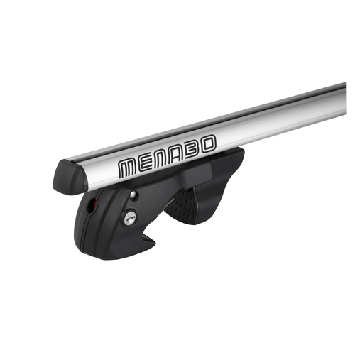 MENABO ΜΠΑΡΕΣ ΟΡΟΦΗΣ ΑΛΟΥΜΙΝΙΟΥ SHERMAN XL SILVER 135 cm ΣΕ ΑΣΗΜΙ ΧΡΩΜΑ ΓΙΑ Chevrolet Tahoe 5 doors 1992>2000 ΜΕ RAISED RAILS (Παράλληλες Μπάρες με Κενό) - 2 ΤΕΜ. (9470/MB)