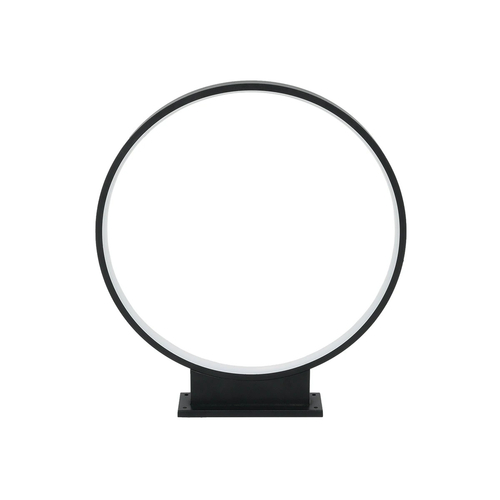 GLOBOSTAR® LUNEA GLB-103-0009 Φωτιστικό Κολωνάκι Κήπου LED 15W 1350lm 120° AC 220-240V Αδιάβροχο IP65 Θερμό Λευκό 2700K - Sanan SMD Chip - Μαύρο Ματ - Μ45 x Π7 x Υ50cm - 3 Χρόνια Εγγύηση