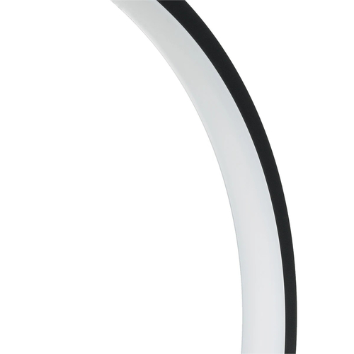 GLOBOSTAR® LUNEA GLB-103-0009 Φωτιστικό Κολωνάκι Κήπου LED 15W 1350lm 120° AC 220-240V Αδιάβροχο IP65 Θερμό Λευκό 2700K - Sanan SMD Chip - Μαύρο Ματ - Μ45 x Π7 x Υ50cm - 3 Χρόνια Εγγύηση