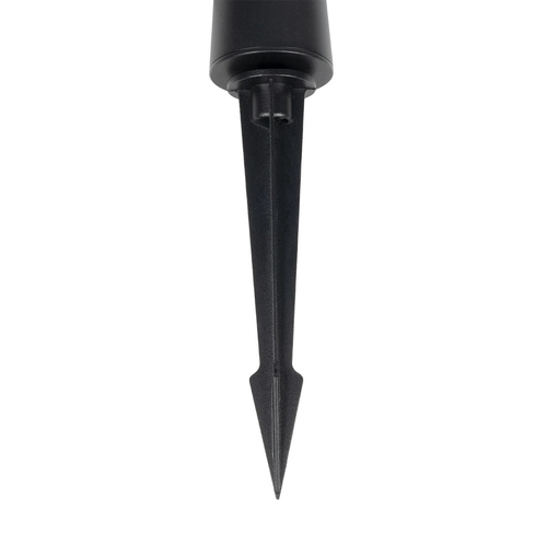 GLOBOSTAR® EDGE GLB-103-0011 Φωτιστικό Κολωνάκι Κήπου με Καρφωτή Βάση LED 3W 270lm 60° DC 24V Αδιάβροχο IP65 Θερμό Λευκό 2700K - Sanan SMD Chip - Μαύρο Ματ - Μ6 x Π6 x Υ45cm - 3 Χρόνια Εγγύηση