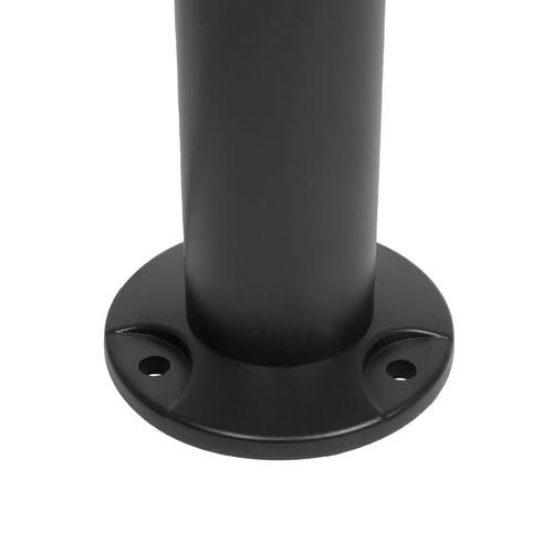 GLOBOSTAR® STEM GLB-103-0012 Φωτιστικό Κολωνάκι Κήπου LED 12W 1080lm 60° AC 220-240V Αδιάβροχο IP65 Θερμό Λευκό 2700K - Sanan SMD Chip - Μαύρο Ματ - Μ12 x Π18 x Υ60cm - 3 Χρόνια Εγγύηση
