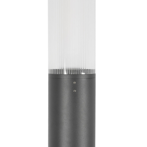 GLOBOSTAR® AXOR GLB-103-0015 Φωτιστικό Urban Πλατείας/Πάρκου LED 50W 4500lm 360° AC 220-240V Αδιάβροχο IP65 Θερμό Λευκό 2700K - Sanan SMD Chip - Γκρι Ανθρακί Ματ - Μ20 x Π20 x Υ300cm - 3 Χρόνια Εγγύηση