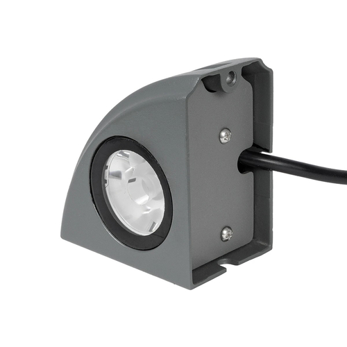 GLOBOSTAR® FLOODORA GLB-103-0029 Προβολέας Σποτ Wall Washer LED 3W 270lm 5° AC 220-240V Αδιάβροχο IP65 Θερμό Λευκό 2700K - Sanan SMD Chip - Γκρι Ανθρακί Ματ - Μ8 x Π5 x Υ8cm - 3 Χρόνια Εγγύηση