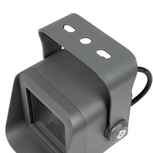 GLOBOSTAR® FLOODVIRA GLB-103-0032 Προβολέας Σποτ Wall Washer LED 8W 720lm 24° AC 220-240V Αδιάβροχο IP65 Θερμό Λευκό 2700K - Sanan SMD Chip - Γκρι Ανθρακί Ματ - Μ11 x Π9 x Υ15cm - 3 Χρόνια Εγγύηση