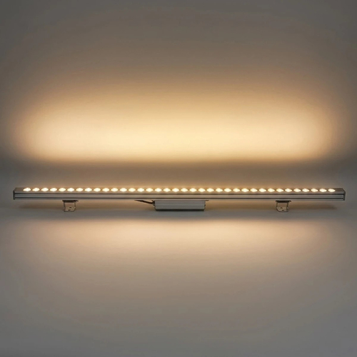 GLOBOSTAR® WASHERLUMA GLB-103-0033 Μπάρα Φωτισμού Wall Washer LED 36W 3240lm 30° AC 220-240V Αδιάβροχο IP65 Θερμό Λευκό 2700K - Sanan SMD Chip - Γκρι Ανθρακί Ματ - Μ100 x Π4 x Υ6.5cm - 3 Χρόνια Εγγύηση