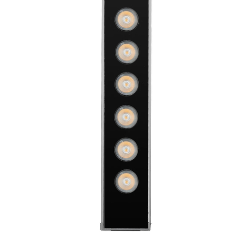 GLOBOSTAR® WASHERLUMA GLB-103-0033 Μπάρα Φωτισμού Wall Washer LED 36W 3240lm 30° AC 220-240V Αδιάβροχο IP65 Θερμό Λευκό 2700K - Sanan SMD Chip - Γκρι Ανθρακί Ματ - Μ100 x Π4 x Υ6.5cm - 3 Χρόνια Εγγύηση