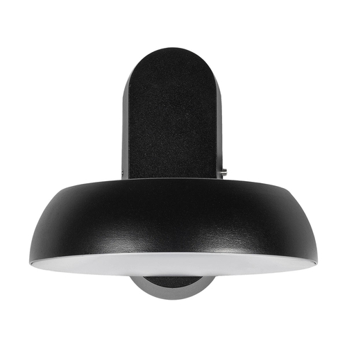 GLOBOSTAR® LINEART GLB-103-0037 Φωτιστικό Τοίχου / Απλίκα LED 12W 1080lm 120° AC 220-240V Αδιάβροχο IP65 Θερμό Λευκό 2700K - Sanan SMD Chip - Μαύρο Ματ - Μ16 x Π20 x Υ15cm - 3 Χρόνια Εγγύηση