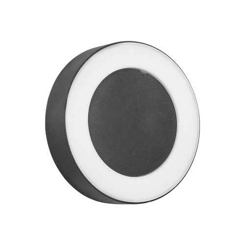 GLOBOSTAR® LINEART GLB-103-0038 Φωτιστικό Τοίχου / Απλίκα LED 18W 1620lm 120° AC 220-240V Αδιάβροχο IP65 Θερμό Λευκό 2700K - Sanan SMD Chip - Μαύρο Ματ - Μ20 x Π4.5 x Υ20cm - 3 Χρόνια Εγγύηση