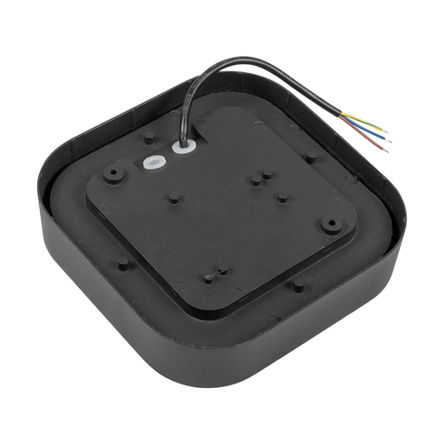 GLOBOSTAR® LINEART GLB-103-0039 Φωτιστικό Τοίχου / Απλίκα LED 18W 1620lm 120° AC 220-240V Αδιάβροχο IP65 Θερμό Λευκό 2700K - Sanan SMD Chip - Μαύρο Ματ - Μ20 x Π4.5 x Υ20cm - 3 Χρόνια Εγγύηση