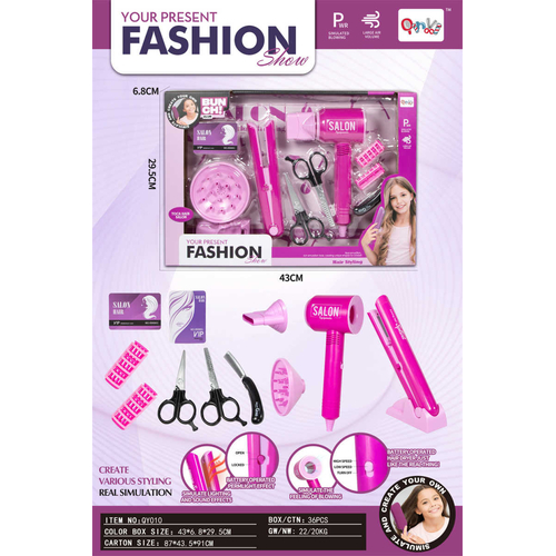 Παιδικό σετ κομμωτικής - 12pcs - QY010 - 233370