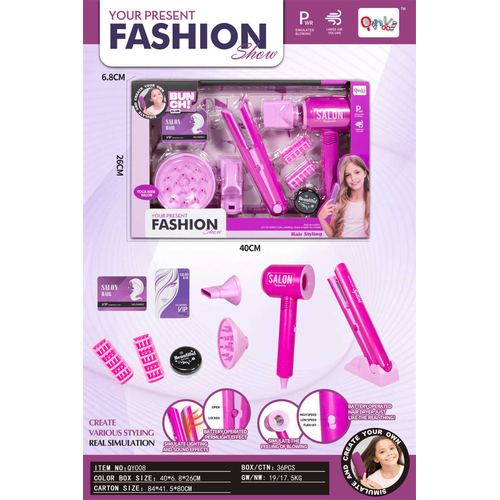 Παιδικό σετ κομμωτικής - 10pcs - QY008 - 233366