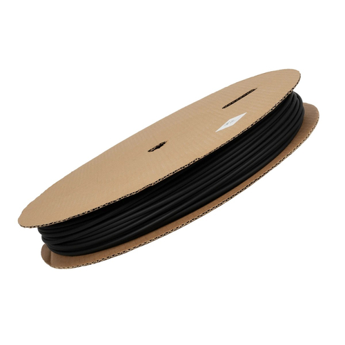 GLOBOSTAR® SHRINKTUBE 79816 Θερμοσυστελλόμενο Μακαρόνι Στεγανοποίησης για Neon Flex LED Αδιάβροχο IP65 - Μαύρο Ματ - Μ100 x Π0.4 x Υ0.4cm/Π1 x Υ1cm