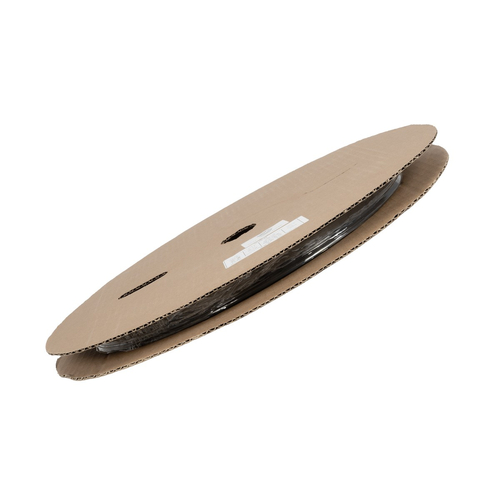 GLOBOSTAR® SHRINKTUBE 79820 Θερμοσυστελλόμενο Μακαρόνι Στεγανοποίησης για Neon Flex LED Αδιάβροχο IP65 - Μαύρο Ματ - Μ100 x Π1.4 x Υ1.4cm/Π1 x Υ1cm