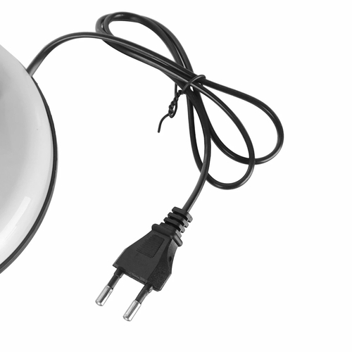 GLOBOSTAR® STUDENT GLB-102-0008 Μοντέρνο Επιτραπέζιο Φωτιστικό Πορτατίφ με Ντουί 1 x E27 AC 220-240V IP20 - Λευκό & Μαύρο - Μ14 x Π14 x Υ32cm