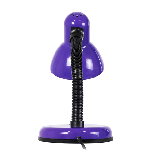 GLOBOSTAR® STUDENT GLB-102-0014 Μοντέρνο Επιτραπέζιο Φωτιστικό Πορτατίφ με Ντουί 1 x E27 AC 220-240V IP20 - Μωβ & Μαύρο - Μ14 x Π14 x Υ32cm