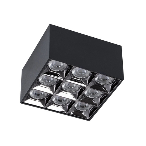 kelvo® LUMINAR KLV-101-0341 Φωτιστικό Downlight Σποτ LED 30W 4200lm 36° AC 220-240V IP20 Φυσικό Λευκό 4500K - Osram SMD Chip & TÜV SÜD Driver - Μαύρο Ματ - Μ12 x Π12 x Υ6.6cm - 5 Χρόνια Εγγύηση