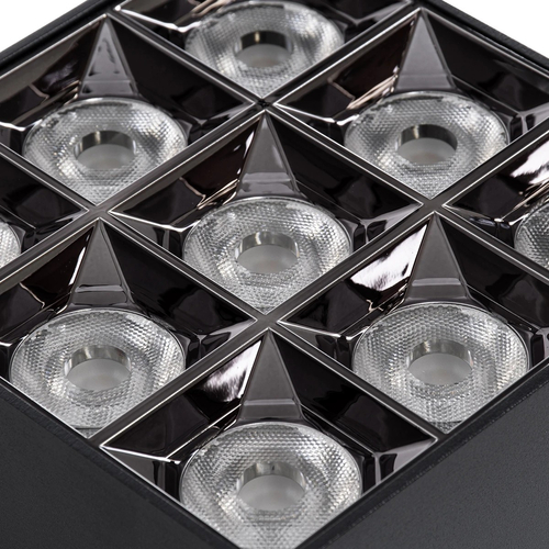 kelvo® LUMINAR KLV-101-0341 Φωτιστικό Downlight Σποτ LED 30W 4200lm 36° AC 220-240V IP20 Φυσικό Λευκό 4500K - Osram SMD Chip & TÜV SÜD Driver - Μαύρο Ματ - Μ12 x Π12 x Υ6.6cm - 5 Χρόνια Εγγύηση
