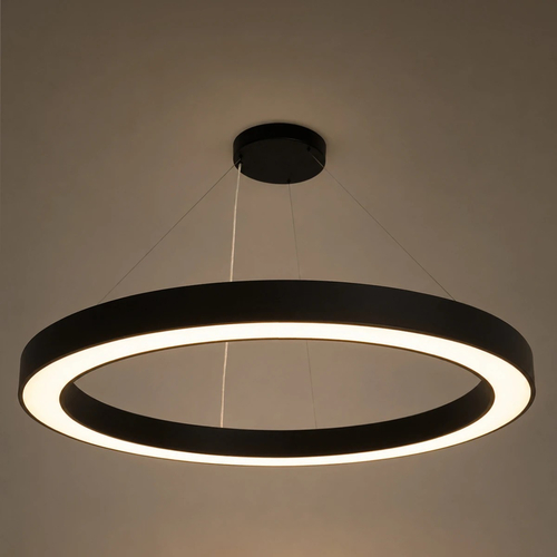 kelvo® RA KLV-101-0369 Κρεμαστό Φωτιστικό Οροφής LED 100W 10000lm 120° AC 220-240V IP20 Ρυθμιζόμενο Λευκό CCT με Χειριστήριο από 2700K έως 6000K Dimmable - Lumileds SMD Chip - Μαύρο Ματ - Μ120 x Π120 x Υ8cm - 3 Χρόνια Εγγύηση