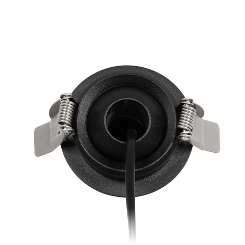 kelvo® DALE KLV-101-0386 Χωνευτό Κινούμενο Φωτιστικό Downlight Σποτ LED 5W 625lm 38° AC 220-240V IP20 Θερμό Λευκό 2700K - Bridgelux COB Chip & TÜV SÜD Driver - Μαύρο Ματ - Μ6.4 x Π6.4 x Υ20cm / Q5.5cm - 5 Χρόνια Εγγύηση