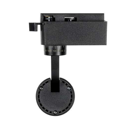 GLOBOSTAR® LUGANO 60804 Μονοφασικό Σποτ Ράγας LED 10W 1250lm 36° AC 220-240V IP20 Φυσικό Λευκό 4500K - Bridgelux COB Chip & TÜV SÜD Driver - Eurotrack 1PH - Μαύρο Ματ - Μ8.5 x Π5 x Υ18cm - 5 Χρόνια Εγγύηση