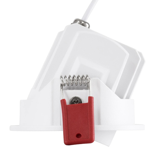 kelvo® LEO KLV-101-0312 Χωνευτό Κινούμενο Φωτιστικό Downlight Σποτ με Honeycomb Anti-Glare Reflector LED 10W 1250lm 38° AC 220-240V IP20 Θερμό Λευκό 2700K - Bridgelux COB Chip & TÜV SÜD Driver - Λευκό & Μαύρο Ματ - Μ8.5 x Π8.5 x Υ6.6cm / Q7.5cm - 5 Χρόνια Εγγύηση