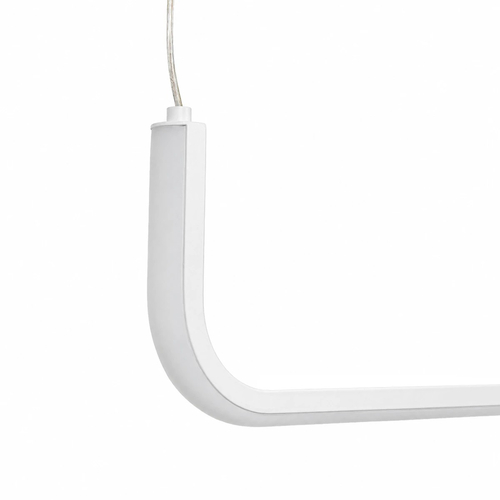 kelvo® LINARIA KLV-101-0256 Κρεμαστό Φωτιστικό Οροφής LED 36W 3600lm 180° AC 220-240V IP20 Ρυθμιζόμενο Λευκό CCT με Χειριστήριο από 2700K έως 6000K Dimmable - Lumileds SMD Chip - Λευκό Ματ - Μ120 x Π2 x Υ12cm - 3 Χρόνια Εγγύηση