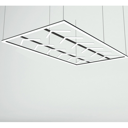 SkyFold - Διακοσμητικό LED Φωτιστικό Πάνελ Οροφής Πολυγωνικού Σχεδιασμού με Εσωτερικά Μοτίβα - 384W 110-240V - Μ484.0 x Π243.3 x Υ2cm - Ψυχρό Λευκό 6500K