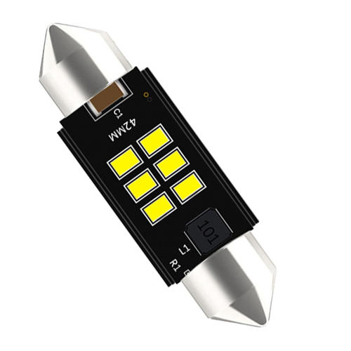 VenCore 3216-10156 - C5W Festoon CanBus Gen4 42mm - Λάμπα LED Σωληνωτή για Βάση C5W 42mm Festoon CanBus Gen4 6 SMD 3020 2W 330 Lumen 8-48 Volt Ψυχρό Λευκό 6000K
