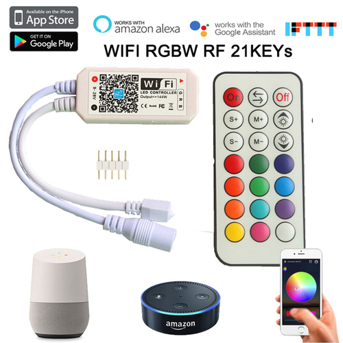 VenCore 6613-10005 - WiFi 2.4G RGBW Controller 12-24V 144-288W with RF Remote - Ασύρματο WiFi 2.4G Controller RGBW με RF Χειριστήριο 12 Volt 144 Watt & 24 Volt 288 Watt Μέγιστο Φορτίο