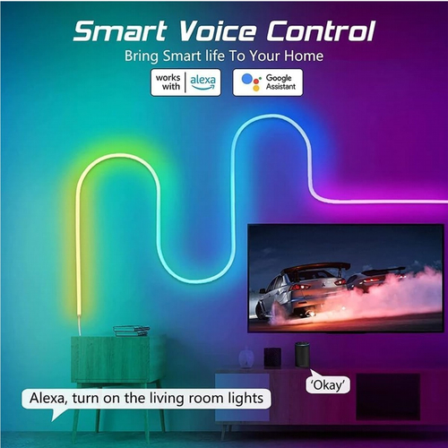 VenCore 6174-10001 - Set LED Strip RGB+IC 5m ip67 WiFi & Remote - Σετ 5 Μέτρων Ταινία LED Αδιάβροχη IP67 RGB+Digital IC WiFi με Ασύρματο Controller & Τροφοδοτικό