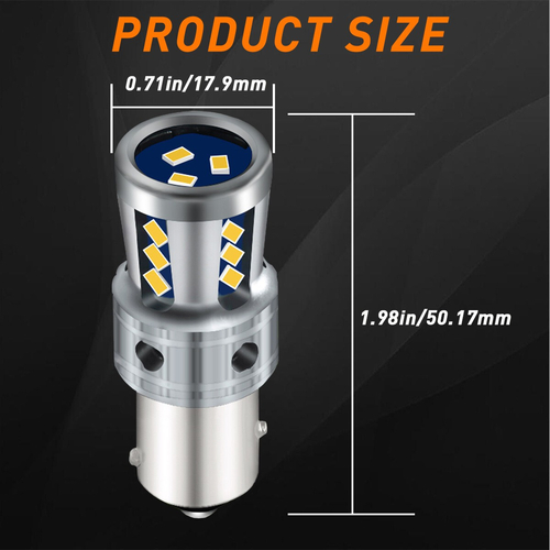 VenCore 3216-10164 - 1156 P21W CanBus Gen4 - Λάμπα LED για Βάση 1156 P21W CanBus Gen4 18 SMD 3020 9W 2800 Lumen 8-48 Volt Ψυχρό Λευκό 6000K