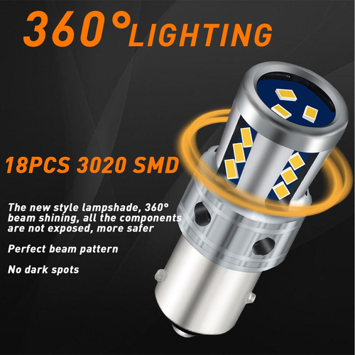 VenCore 3216-10164 - 1156 P21W CanBus Gen4 - Λάμπα LED για Βάση 1156 P21W CanBus Gen4 18 SMD 3020 9W 2800 Lumen 8-48 Volt Ψυχρό Λευκό 6000K