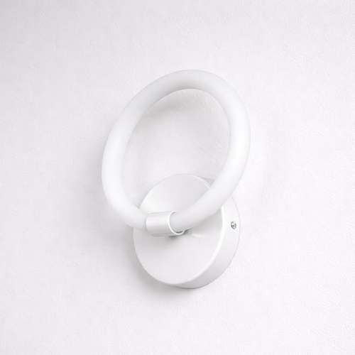 VenCore Velora White 6093-20050 - Μοντέρνο Επιτοίχιο Φωτιστικό Απλίκα LED 12W Λευκό Αλουμίνιο με Ρυθμιζόμενο CCT Λευκό - Ημέρας - Θερμό - Χειρισμός CCT μέσω Διακόπτη On-Off