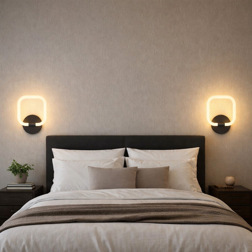 VenCore Seren White 6093-20062 - Μοντέρνο Επιτοίχιο Φωτιστικό Απλίκα LED 12W Λευκό Αλουμίνιο με Ρυθμιζόμενο CCT Λευκό - Ημέρας - Θερμό - Χειρισμός CCT μέσω Διακόπτη On-Off