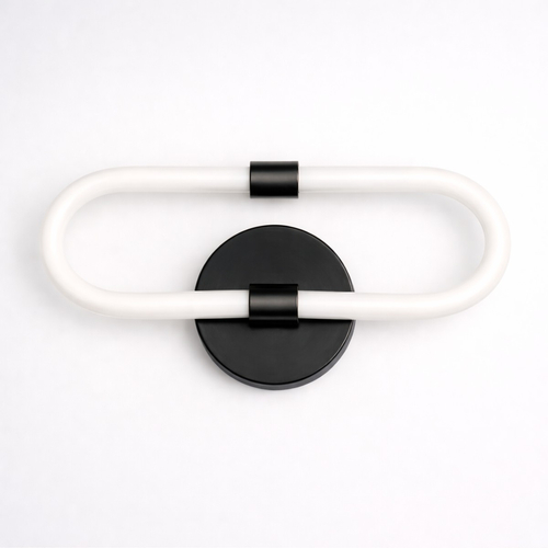 VenCore Circa Black 6093-20065 - Μοντέρνο Επιτοίχιο Φωτιστικό Απλίκα LED 12W Μαύρο Αλουμίνιο με Ρυθμιζόμενο CCT Λευκό - Ημέρας - Θερμό - Χειρισμός CCT μέσω Διακόπτη On-Off