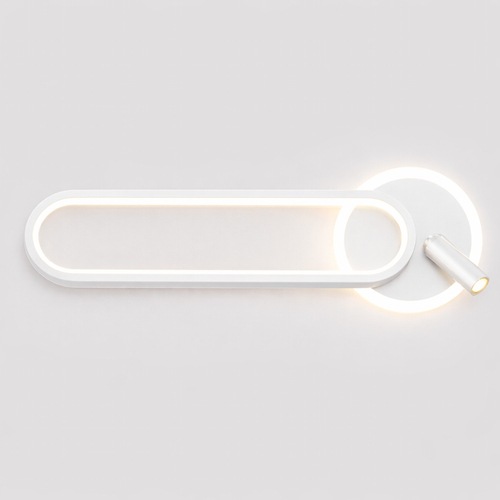 VenCore Velion White 6093-20074 - Μοντέρνο Επιτοίχιο Φωτιστικό Απλίκα LED 12W Λευκό Αλουμίνιο με Ρυθμιζόμενο CCT Λευκό - Ημέρας - Θερμό - Χειρισμός CCT μέσω Διακόπτη On-Off