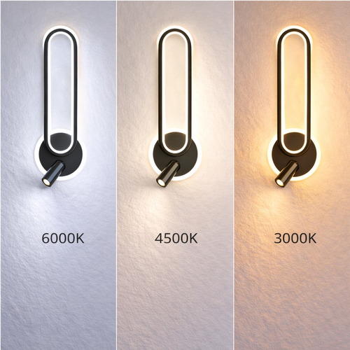 VenCore Velion White 6093-20074 - Μοντέρνο Επιτοίχιο Φωτιστικό Απλίκα LED 12W Λευκό Αλουμίνιο με Ρυθμιζόμενο CCT Λευκό - Ημέρας - Θερμό - Χειρισμός CCT μέσω Διακόπτη On-Off