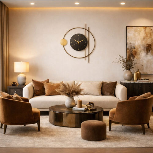 VenCore Horvian Gold 6093-20082 - Μοντέρνο Επιτοίχιο Φωτιστικό Απλίκα LED 12W Χρυσό Αλουμίνιο με Ρυθμιζόμενο CCT Λευκό - Ημέρας - Θερμό - Χειρισμός CCT μέσω Διακόπτη On-Off