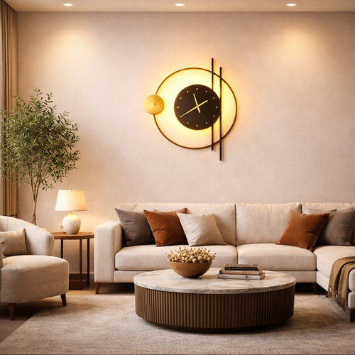 VenCore Horvian Gold 6093-20082 - Μοντέρνο Επιτοίχιο Φωτιστικό Απλίκα LED 12W Χρυσό Αλουμίνιο με Ρυθμιζόμενο CCT Λευκό - Ημέρας - Θερμό - Χειρισμός CCT μέσω Διακόπτη On-Off