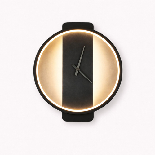 VenCore Chronor Black 6093-20083 - Μοντέρνο Επιτοίχιο Φωτιστικό Απλίκα LED 12W Μαύρο Αλουμίνιο με Ρυθμιζόμενο CCT Λευκό - Ημέρας - Θερμό - Χειρισμός CCT μέσω Διακόπτη On-Off