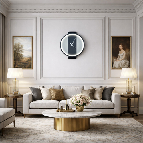 VenCore Chronor Gold 6093-20085 - Μοντέρνο Επιτοίχιο Φωτιστικό Απλίκα LED 12W Χρυσό Αλουμίνιο με Ρυθμιζόμενο CCT Λευκό - Ημέρας - Θερμό - Χειρισμός CCT μέσω Διακόπτη On-Off