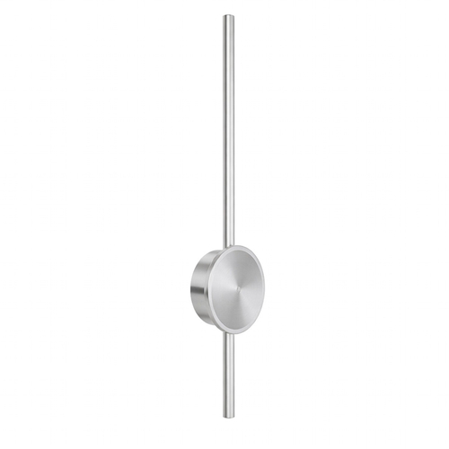 VenCore Axion Silver 6093-20096 - Μοντέρνο Επιτοίχιο Φωτιστικό Απλίκα LED 12W Ασημί Αλουμίνιο με Ρυθμιζόμενο CCT Λευκό - Ημέρας - Θερμό - Χειρισμός CCT μέσω Διακόπτη On-Off - Μ45.5 x Π11 x Υ5.5cm