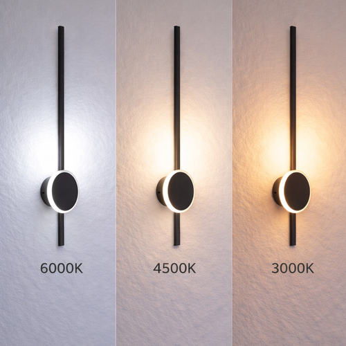 VenCore Axion Silver 6093-20096 - Μοντέρνο Επιτοίχιο Φωτιστικό Απλίκα LED 12W Ασημί Αλουμίνιο με Ρυθμιζόμενο CCT Λευκό - Ημέρας - Θερμό - Χειρισμός CCT μέσω Διακόπτη On-Off - Μ45.5 x Π11 x Υ5.5cm