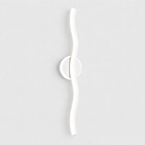 VenCore Velaris White 6093-20151 - Μοντέρνο Επιτοίχιο Φωτιστικό Απλίκα LED 40CM 10W Λευκό Αλουμίνιο με Ρυθμιζόμενο CCT Λευκό - Ημέρας - Θερμό - Χειρισμός CCT μέσω Διακόπτη On-Off