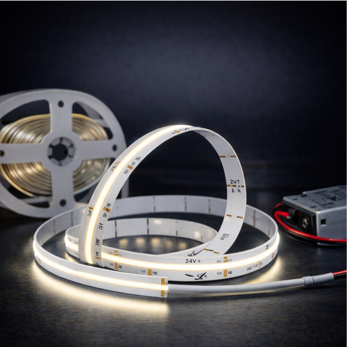 VenCore 6174-50014 - Ledstrip Cob 12W IP20 DW - Ταινία LED Τύπου COB - 5 Μέτρα (1 Roll) - 12 Watt 24 Volt - 320 LED ανά Μέτρο - 1280 Lumens ανά Μέτρο - IP20 - Φυσικό Λευκό 4500K