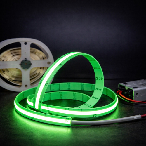 VenCore 6174-50017 - Ledstrip Cob 12W IP20 DW - Ταινία LED Τύπου COB - 5 Μέτρα (1 Roll) - 12 Watt 24 Volt - 320 LED ανά Μέτρο - 820 Lumens ανά Μέτρο - IP20 - Πράσινο