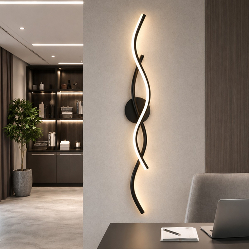 VenCore Serelis White 6093-20143 - Μοντέρνο Επιτοίχιο Φωτιστικό Απλίκα LED 100CM 14W Λευκό Αλουμίνιο με Ρυθμιζόμενο CCT Λευκό - Ημέρας - Θερμό - Χειρισμός CCT μέσω Διακόπτη On-Off