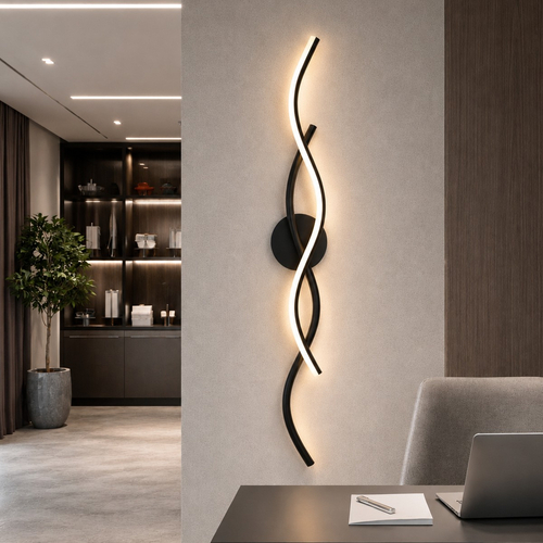 VenCore Serelis White 6093-20143 - Μοντέρνο Επιτοίχιο Φωτιστικό Απλίκα LED 100CM 14W Λευκό Αλουμίνιο με Ρυθμιζόμενο CCT Λευκό - Ημέρας - Θερμό - Χειρισμός CCT μέσω Διακόπτη On-Off